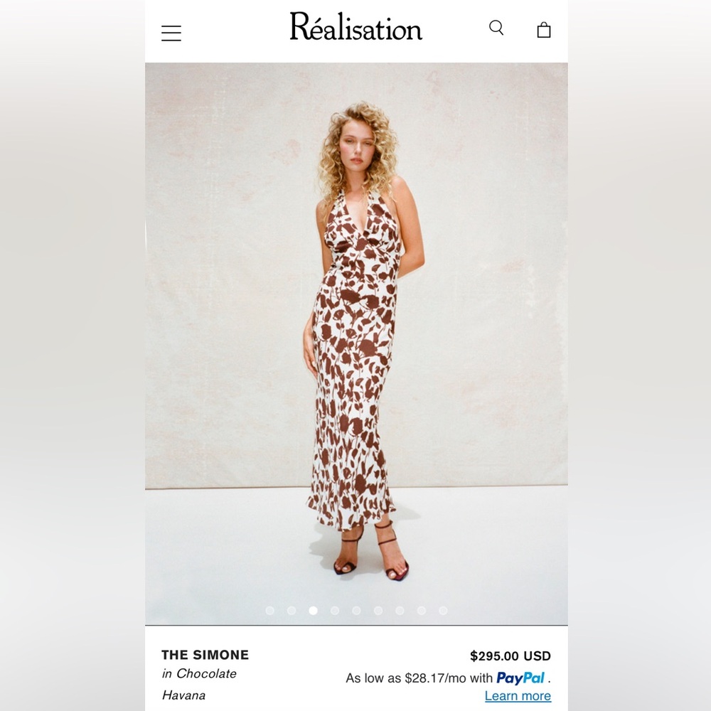Realisation par the Simone dress in chocolate havana
only worn once !!